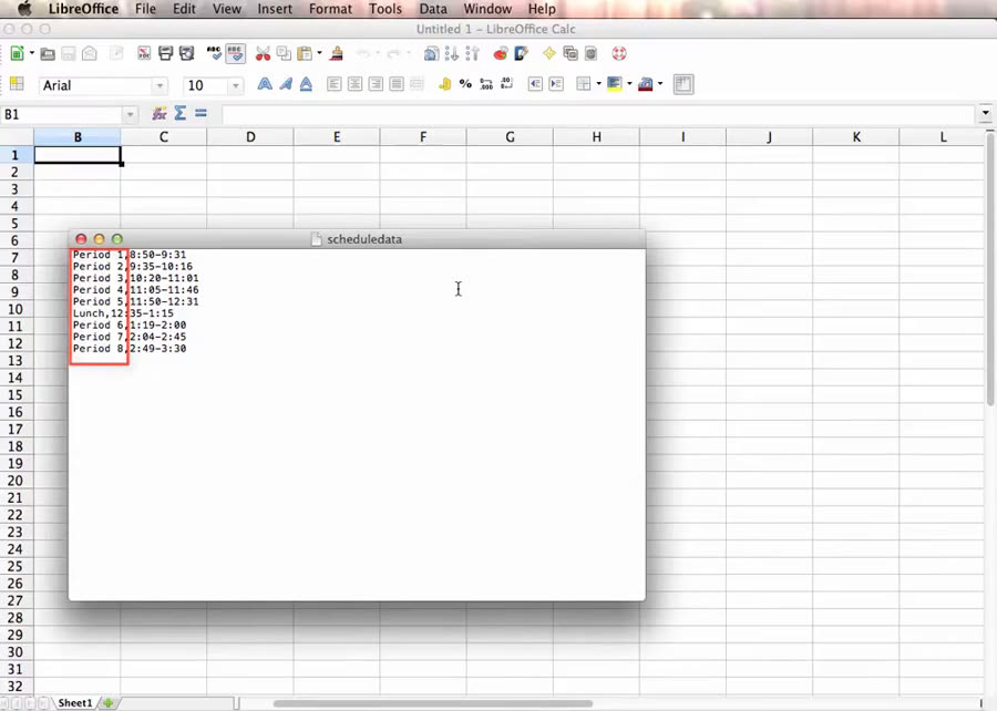 Check the source file's structure